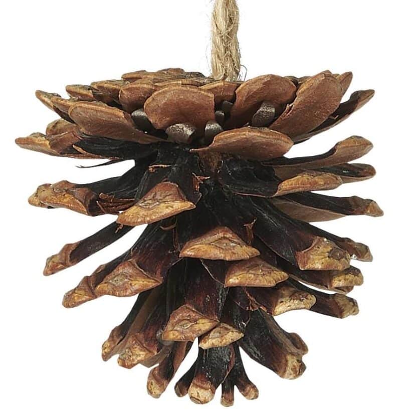 Julepynt - mini grankogle med jutesnor - Billede 6