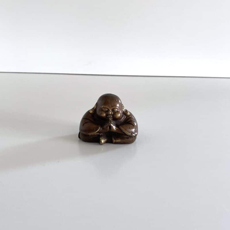 Happy Buddha - earth H6 cm