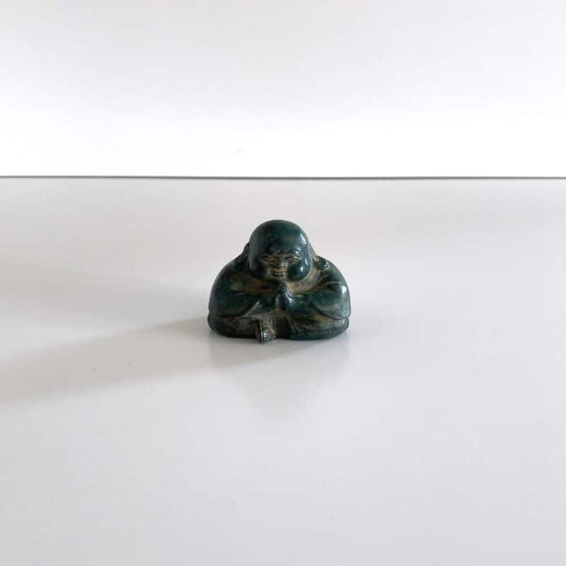 Happy Buddha - green love H6 cm