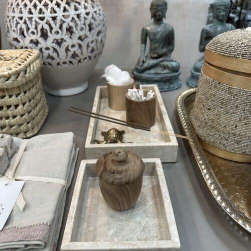 Marmor bakke - Cream lille