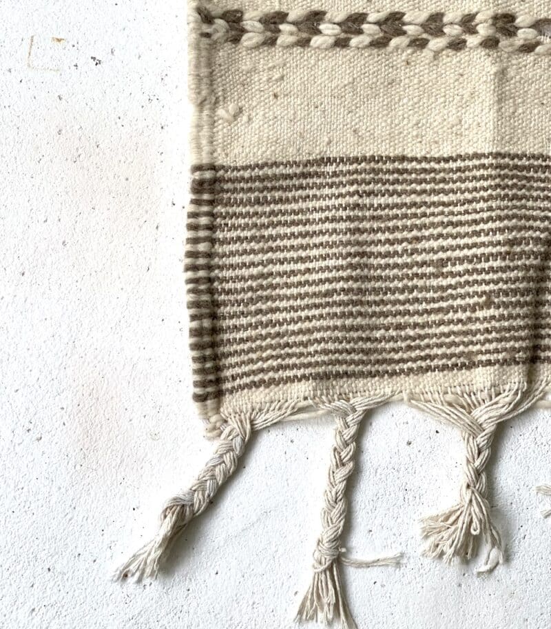 Zanafi Kilim gulvtæppe 150 x 100 cm creme / brun - assorterede detaljer - Billede 3