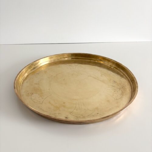 Marokkansk vintage fad Ø48 cm - messing