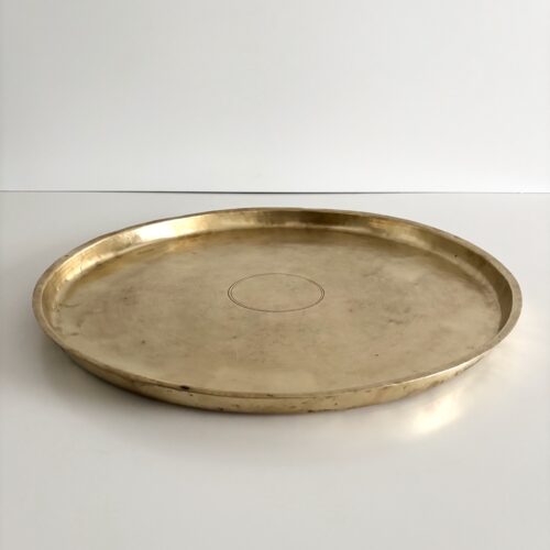 Marokkansk vintage fad Ø52 cm - messing