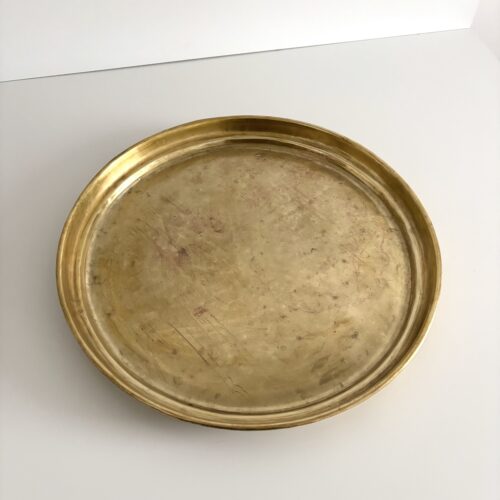 Marokkansk vintage fad Ø55 cm - messing