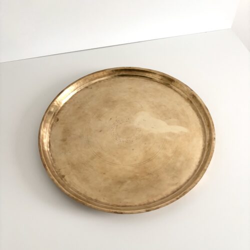 Marokkansk vintage fad Ø60 cm - messing