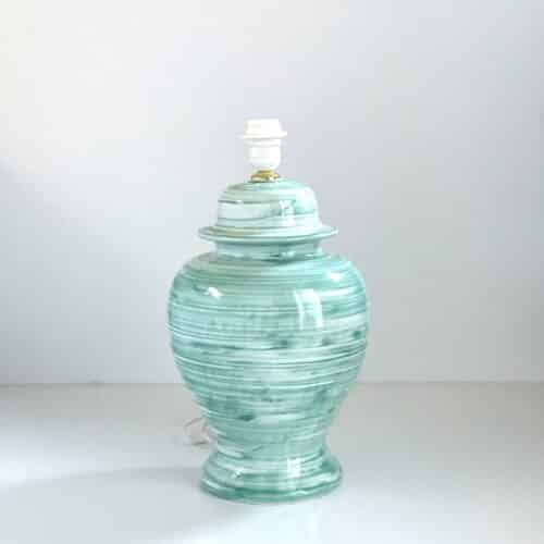 Triticum bordlampe mintgrøn - Keramik - H47