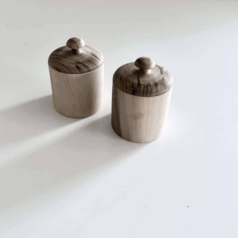 Krukke m/låg - Walnut - Billede 3