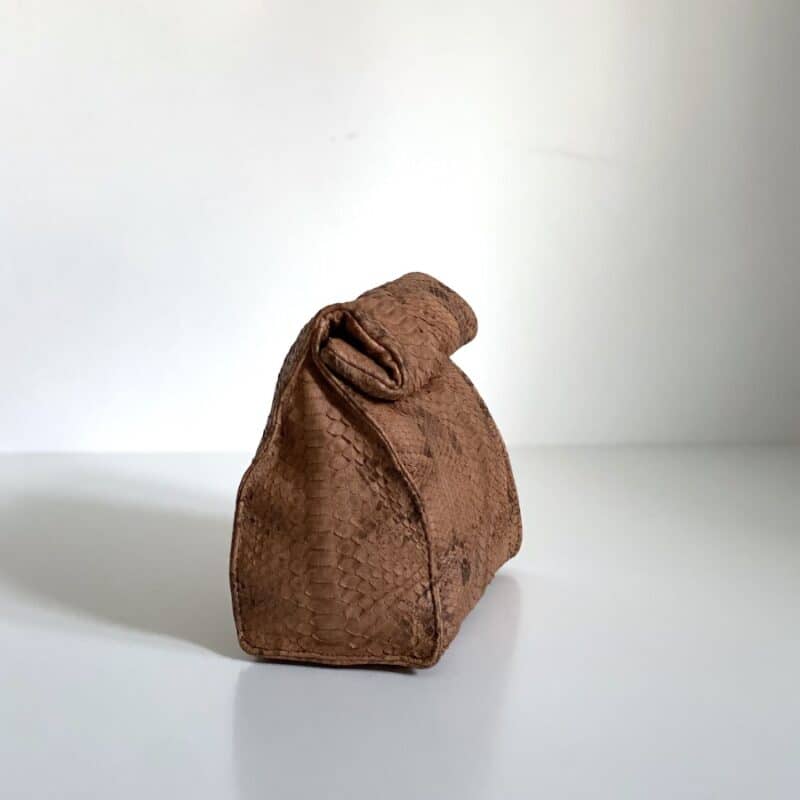 clutch taske skind