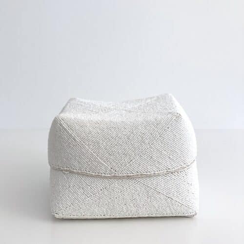 Bali perle æske - Hvid H22 cm