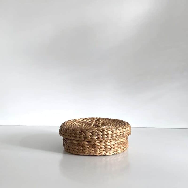 Wave Kurveæske m/låg - vandhyacint Ø30 cm - Billede 2