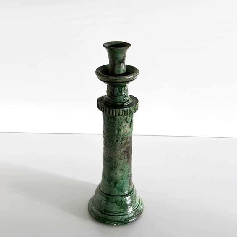 Lysestage Le Village Tower - Grøn H40 cm