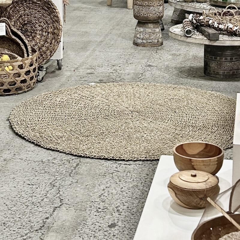 Jute Seagrass måtte / gulvtæppe Ø150 cm