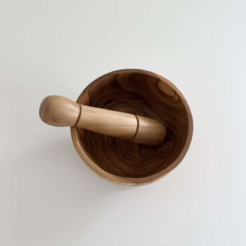 Morter - Bali Teak træ Ø15 cm - Billede 2