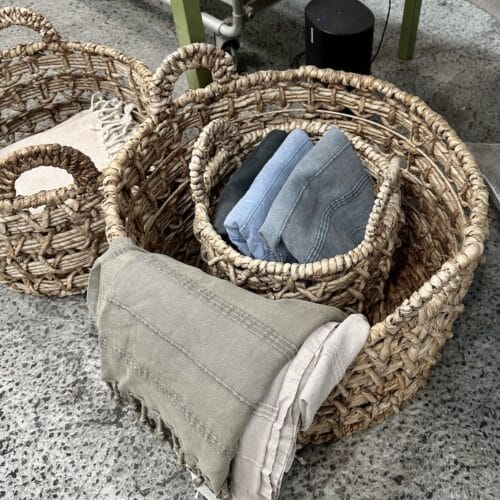 Kurv Abaca Pattern sæt m/3 str