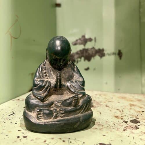 Statue - Praying Buddha Munk H10 cm