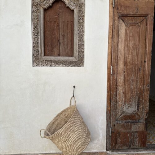 Raffia kurv m/hanke - soft