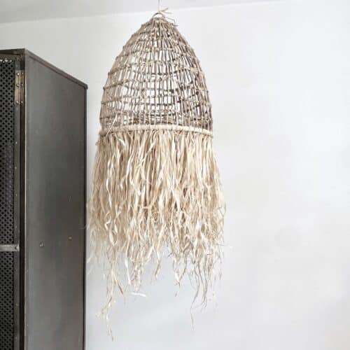 Kurvelampe rumbai boho - Bali - Ø40