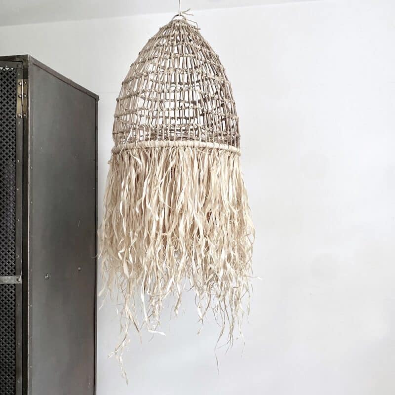 Kurvelampe rumbai boho - Bali - Ø40