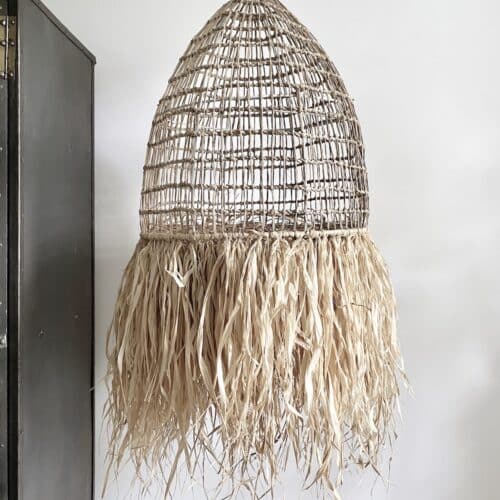 Kurvelampe rumbai boho - Bali - Ø50