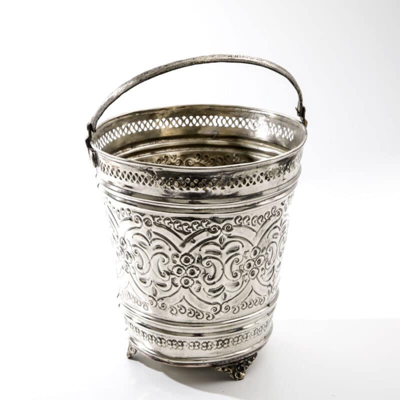 Hammam skål - Vintage Nikkelsølv m/logo - mellem D14 cm - Billede 2