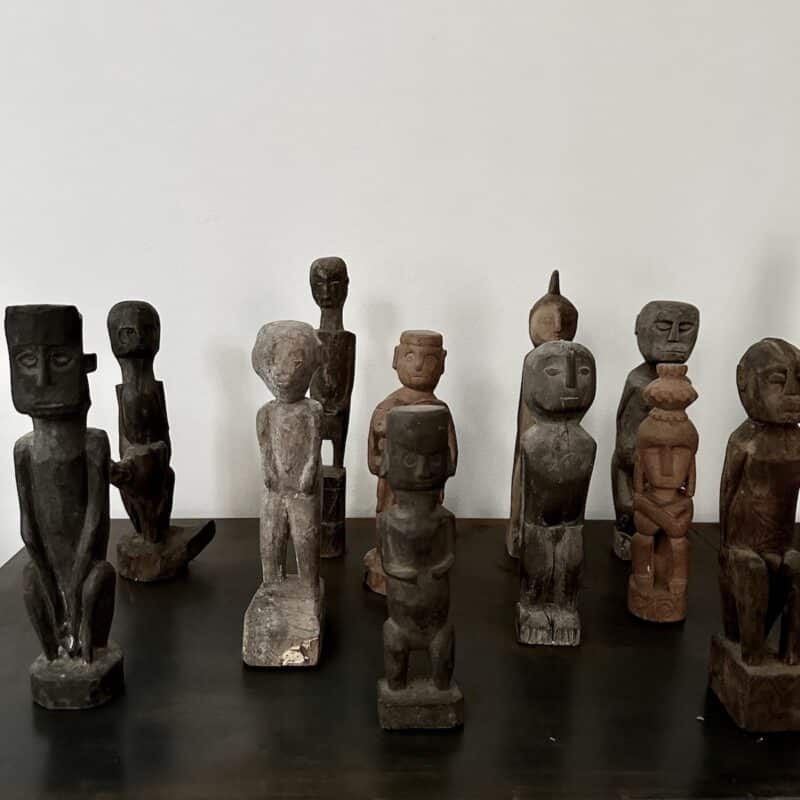 Sumba statue i træ - 'Primitive Gatekeeper' H20-25 cm - assorterede - Billede 3