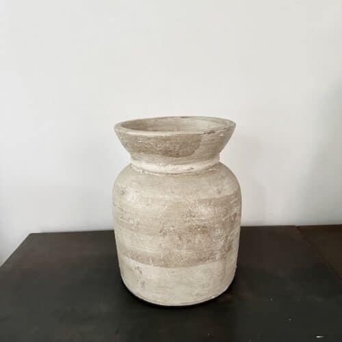 Terracotta krukke H30 cm - Classic creme