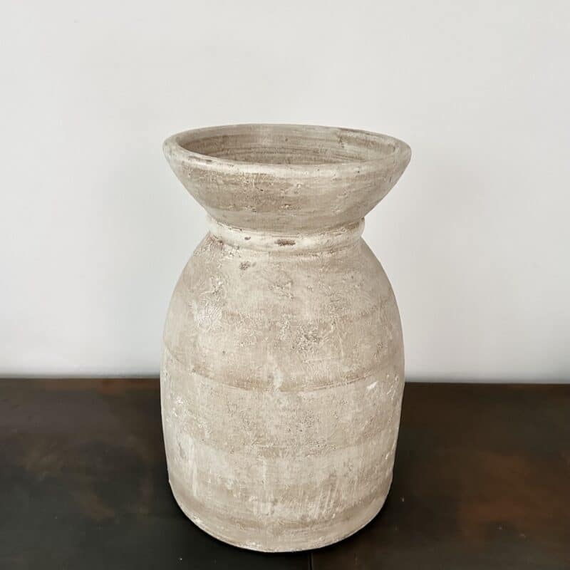 Terracotta krukke H40 cm - Classic cream