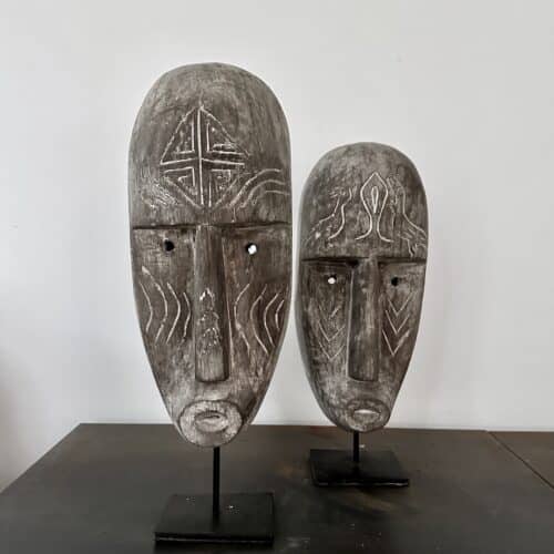 Statue - The Sumba Mask H50 cm - Mørk