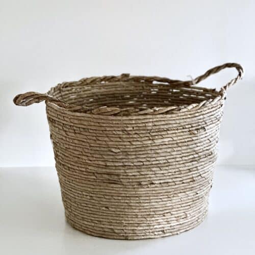 Abaca kurv - bananblade Ø45 cm