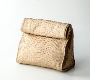 Håndtaske python skind - creme - Kundalini Boho Wrap