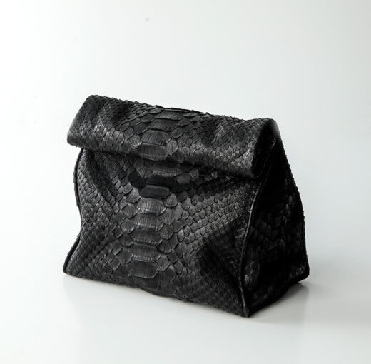 Håndtaske python skind - sort - Kundalini Boho Wrap