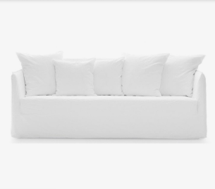hvid 3 personers sofa