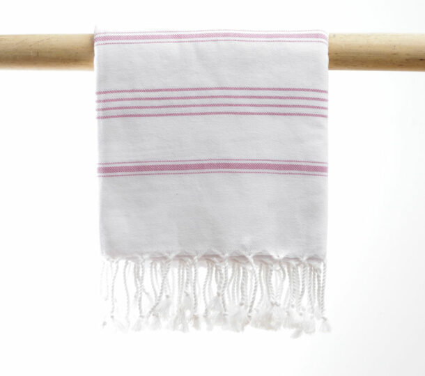 Hammam Nurlina hvid/lys pink