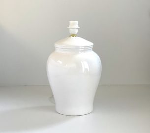 hvid lampefod i keramik